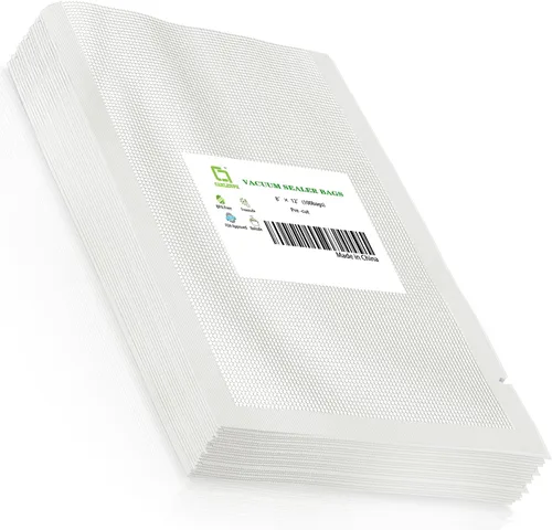 CANLENPK - Bolsas selladoras al vacío de 8 x 12 pulgadas/7.9 x 11.8 in, almacenamiento de alimentos, mantiene la nutrición fresca, bolsa de Sous