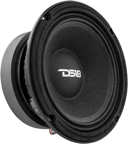 DS18 PRO-EXL68 - Altavoz de 6.5 pulgadas, rango medio, canasta de aluminio rojo, 600 W máximo, 300 W RMS, 8 ohmios, imán de ferrita - para las