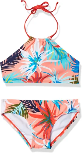 Miniatura 47 de Kanu Surf Mahina bikini halter de 2 piezas para niñas, traje de baño para playa mahina azul