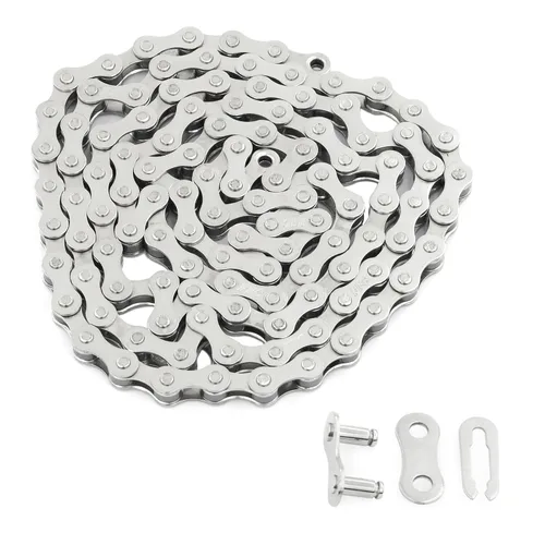 WEEROCK Cadena de bicicleta de una sola velocidad 1 velocidad Cadenas de bicicleta 1/2 "x 1/8" x 104 eslabones