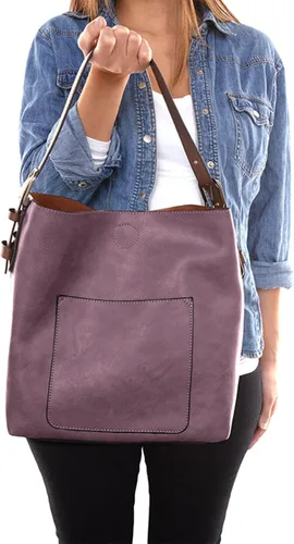 Miniatura 5 de Joy Susan - Bolsa clásica 2 en 1 para mujer, estilo hobo