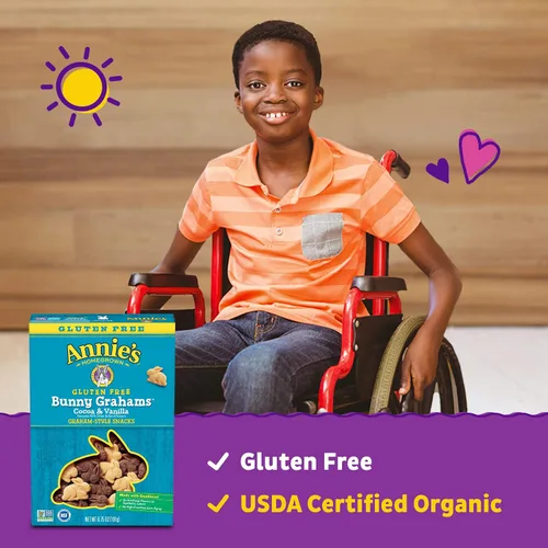 Miniatura 144 de Annie's Organic Chocolate Bunny Graham Snacks, 7.5 onzas