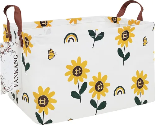 Miniatura 11 de Canasta plegable de almacenamiento para guardería, con revestimiento de polietileno impermeable, de grand tamaño, para niños y niñas, oficina