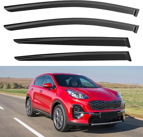 Miniatura 131 de YQAUTEC Viseras de Ventana Protectores de Lluvia para Honda Civic 2022 2023 2024 2025 2026, Deflectores de Viento de Ventilación de Ventana Fuera