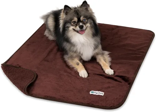 Miniatura 16 de PETAMI Manta impermeable de forro polar Sherpa para gatos y perros, color beige, talla S