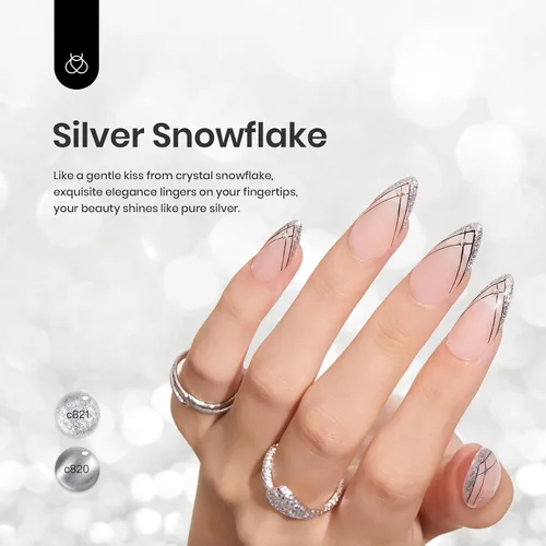 Miniatura 2 de beetles Esmalte de Uñas en Gel Delineador para Arte de Uñas - 2 Piezas Esmalte de Uñas en Gel con Purpurina Reflectante, Esmalte de Uñas Delineador
