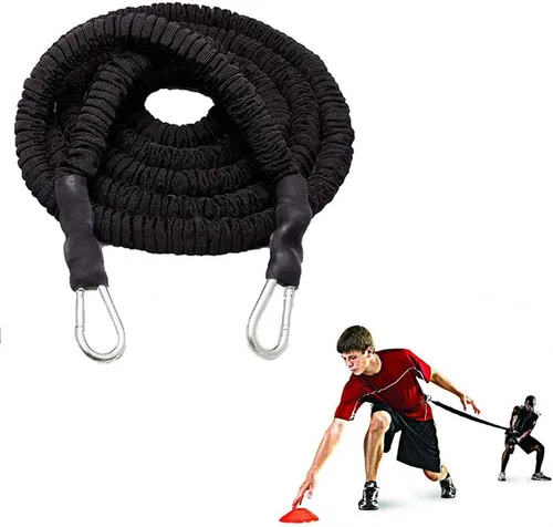 Miniatura 11 de Cuerda de entrenamiento de resistencia, fuerza explosiva, rebote, entrenamiento físico, cuerda de resistencia para mejorar la velocidad, resistencia