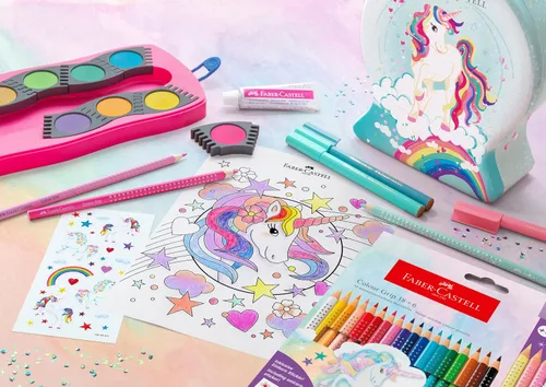 Miniatura 6 de Faber-Castell Conector de pluma de fibra Lata de globo de nieve - Diseño de unicornio