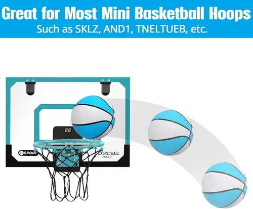 Miniatura 7 de TNELTUEB Mini baloncesto de repuesto de 8.5 pulgadas para piscina de baloncesto, juguete para interiores y exteriores, se adapta a todos