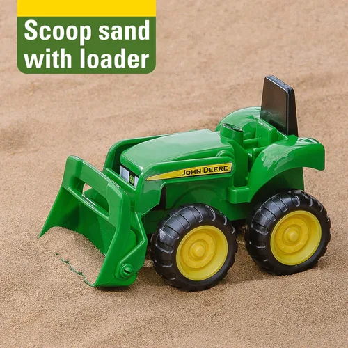Miniatura 6 de TOMY - Juego de vehículos John Deere – Incluye camión volquete y tractor de juguete con cargador para caja de arena, juguetes para exteriores