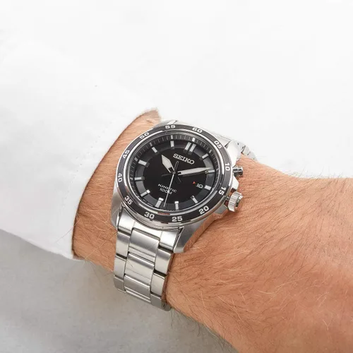 Miniatura 6 de Seiko Herren-Uhr Kinetik Edelstahl mit Edelstahlband
