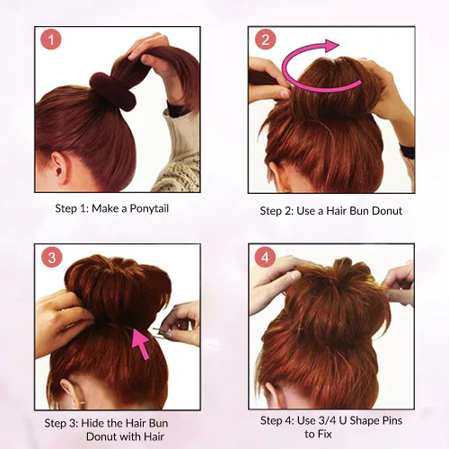 Miniatura 5 de IKOCO Horquillas para el cabello en forma de U de 2.4 pulgadas para mujer, pasadores de moño con caja de almacenamiento, color marrón