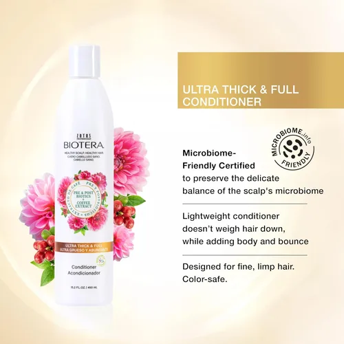 Miniatura 2 de Biotera Ultra Thick & Full Volumizing Conditioner for Fine, Limp Hair - Adds Volume & Fullness with Coconut & Coffee Extract, Enhances Shine &