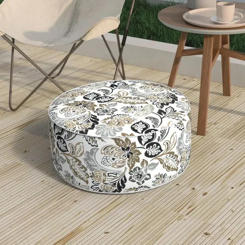 Miniatura 29 de Taburete inflable para exteriores de 31 pulgadas de diámetro x 14 pulgadas de alto, taburete portátil para todo tipo de clima, taburete de muebles