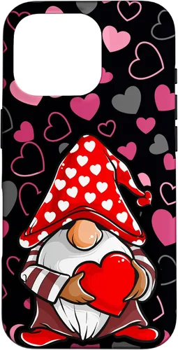 Miniatura 20 de Cute Gnome Valentine Heart Pattern Cozy Love Design Case for iPhone 17