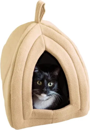 Miniatura 10 de Cat House - Indoor Cat Bed with Removable Foam Cushion - Pet Tent for Kittens, Rabbits, Guinea Pigs, and Other Small Animals by PETMAKER Rosa
