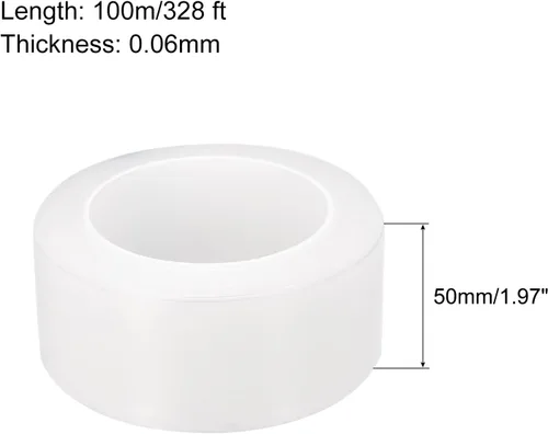 Miniatura 2 de MECCANIXITY Película protectora extraíble, 1.97 pulgadas x 328 pies, rollo de película protectora contra arañazos para muebles, electrodomésticos