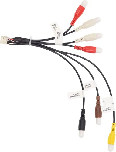 Xtenzi Arnés de montaje de cable RCA para automóvil compatible con Pioneer AVH240EX, AVH241EX, DMH130BT, DMH240EX, DMH241EX, DMH340EX, DMH341EX,