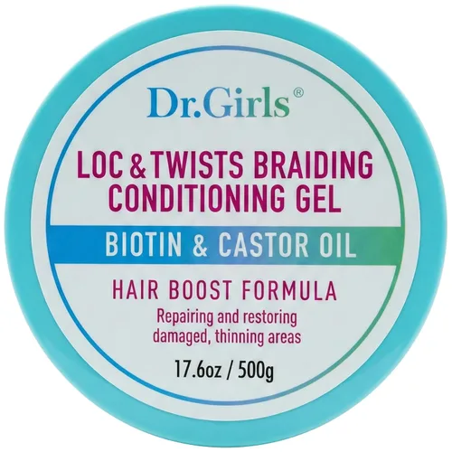 Miniatura 3 de Dr. Girls - Gel acondicionador para trenzas, 17.6 onzas, 48 horas de sujeción, extra mega sujeción (musgo marino + árbol de té)