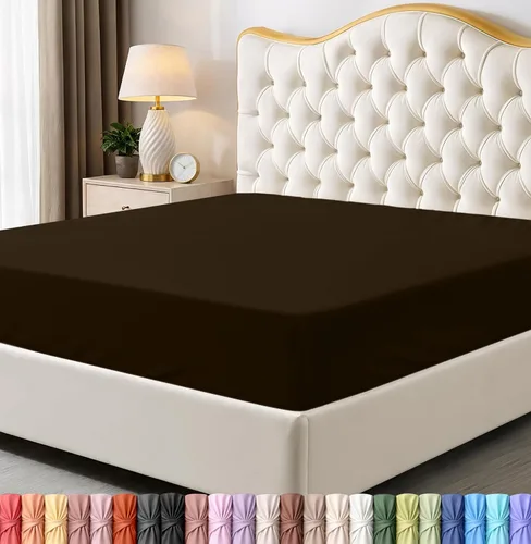 Miniatura 33 de Utopia Bedding Sábana Bajera Completa Ajustada - Sábana de Fondo - Bolsillo Profundo - Microfibra Suave - Resistente al Encogimiento y la Azul Spa