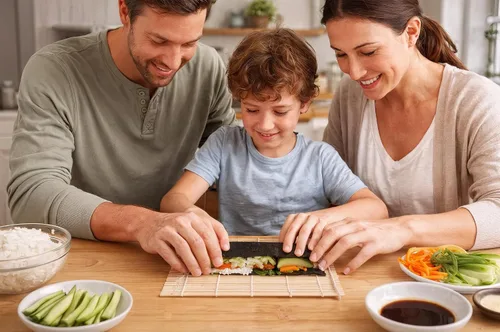 Miniatura 7 de Alfombrilla de bambú para enrollar sushi
