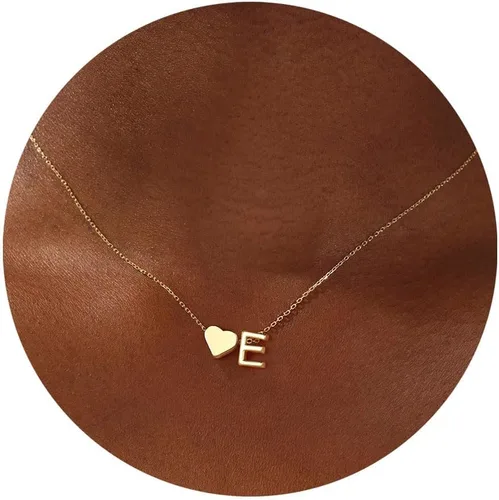 Miniatura 39 de Turandoss Mothers Day Gifts for Mom Wife - Dainty 18K Gold Plated Heart Initial A-Z Pendant Necklace Trendy Jewelry Heart Necklaces Birthday Mothers