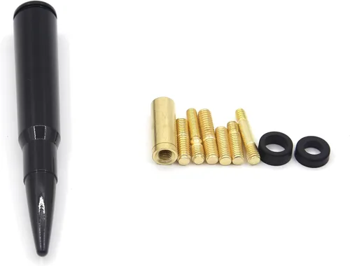 Miniatura 5 de Antena de 50 Cal Stubby con mástil para eliminar la antena de pista, reemplazo para Ford F150 F250 F350 RAM 1500 2500 GMC Denali Chevy Pick-up