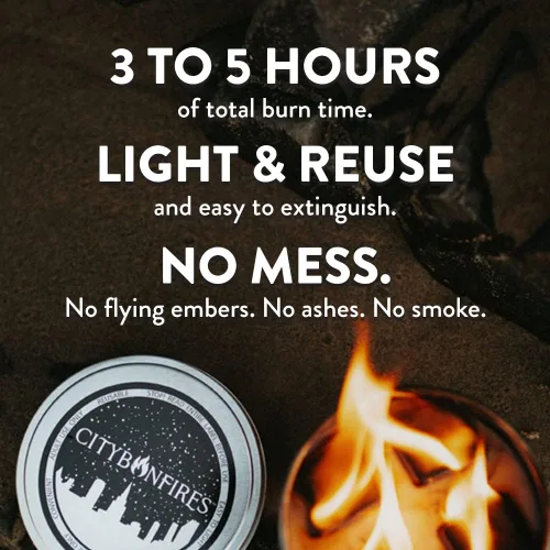 Miniatura 4 de Paquete de Noche de S'Mores de City Bonfire 1 City Bonfires Hace 4 S'Mores Fogata portátil y kit de S'Mores Compacto Ligero 3 a 5 horas