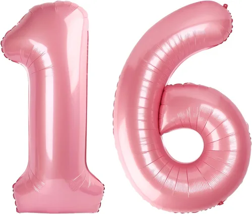 Miniatura 382 de Globos de números de 5 globos de 40 pulgadas, decoraciones de cumpleaños azules para niños y niñas, globos de números azul marino grandes