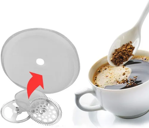 Miniatura 3 de Fdit 5 filtros universales de prensa francesa de acero inoxidable 304 de repuesto para 12 oz / 11.8 fl oz / 4 tazas de prensa francesa