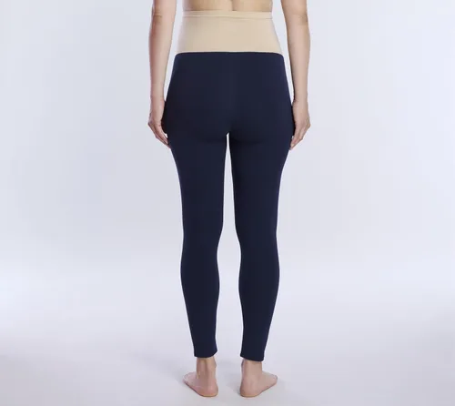 Miniatura 5 de Motherhood Maternity Leggings esenciales elásticos de longitud completa para mujer, ajuste secreto sobre el vientre