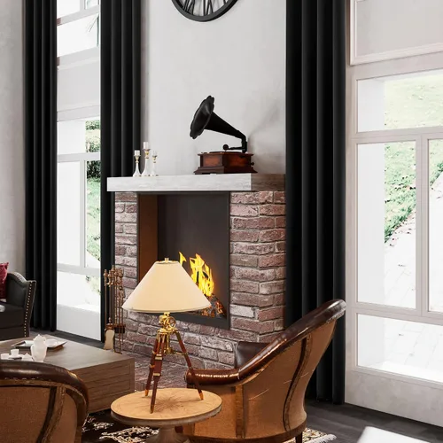 Miniatura 10 de Niyati Cortinas opacas extralargas – Cortinas de sala de estar de 2 pisos de alto – Cortinas altas para techos altos o cortinas largas de ventana