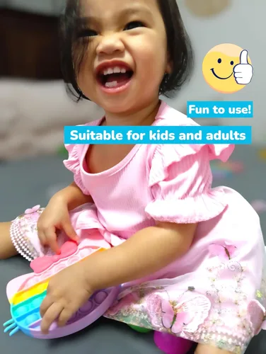 Miniatura 6 de Paquete de 4 juguetes para ansiedad de reventar burbujas para niños, mariposa Pop It, gato Pop It, juego de juguetes sensoriales de ratón y gatito