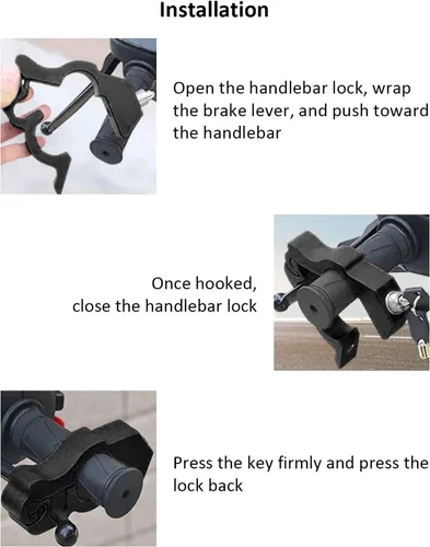 Miniatura 6 de Cerradura de acelerador de motocicleta, agarre universal de alta resistencia para manillar de motocicleta, apto para motocicletas, motos, scooter