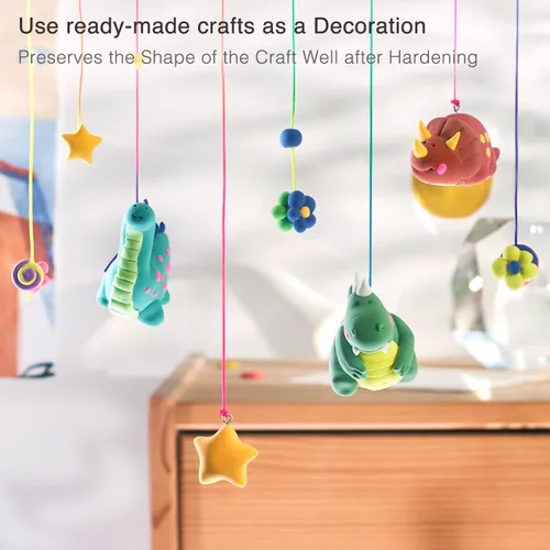 Miniatura 6 de FlyFlag Arcilla de Secado al Aire - 100 Colores, Ultra Ligera y Suave, Arcilla de Modelado No Tóxica para Niños con Herramientas y Tutoriales