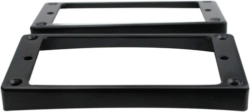 Miniatura 5 de Guyker Juego de anillos de montaje Humbucker de metal con parte inferior curvada, reemplazo de marco de cubierta de puente y cuello, compatible