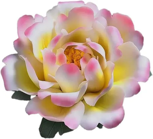 Miniatura 8 de Flores artificiales, flores artificiales de cerámica pura hecha a mano para decoración del hogar, arreglos florales artificiales de peonía