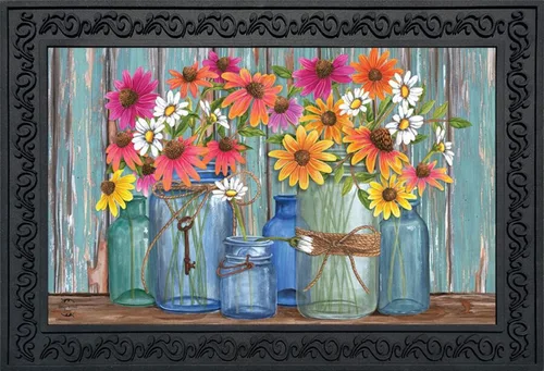Miniatura 8 de Briarwood Lane Felpudo de primavera con frascos de albañil con caja Primavera con caja