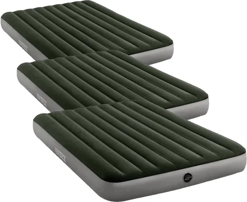 Miniatura 14 de Intex Colchón de aire 64109E Dura-Beam Standard Prestige: Fiber-Tech - Tamaño Queen - Altura de la cama de 10 pulgadas - Capacidad de peso de 600