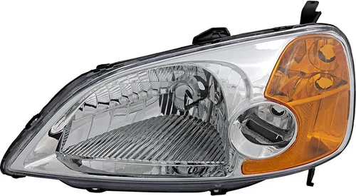 Miniatura 8 de Para Honda Civic Sedán Faros Lámparas Set 2001 2002 2003 Halógeno Conductor y Pasajero Lado