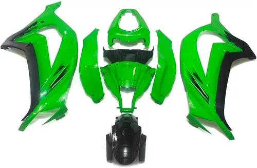 Miniatura 13 de Kit de carenado completo de plástico ABS negro brillante apto para Kawasaki 2008 2009 ZX10R Ninja 2010 ZX-10R 08 09 10 Molde de inyección Carrocería