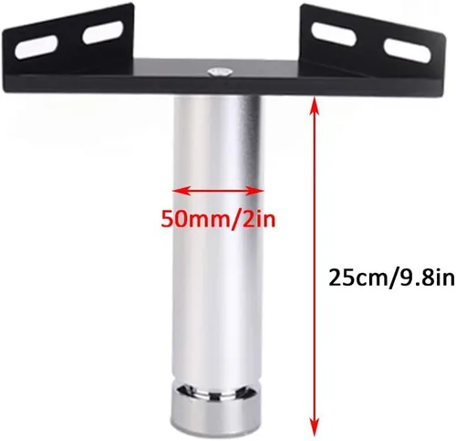 Miniatura 2 de Patas ajustables para cama de muebles, patas de repuesto de aleación de aluminio, patas de soporte de aleación de aluminio, conexión de código