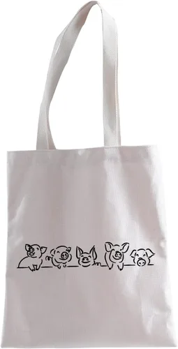 Miniatura 6 de XYANFA Bolsa de maquillaje de cerdos, regalo para amantes de los animales, bolsa con cremallera, regalo para granjero de cerdos, regalos para Bolsa