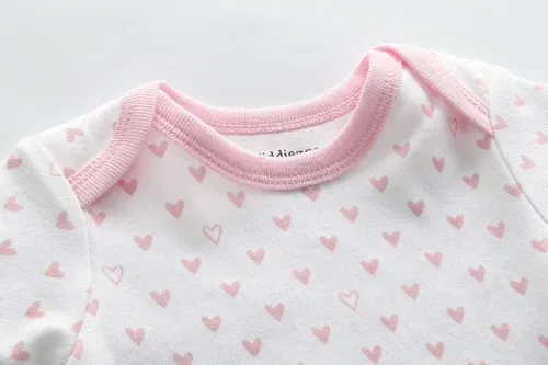 Miniatura 2 de Kiddiezoom Conjunto de ropa unisex de manga corta para bebé recién nacido