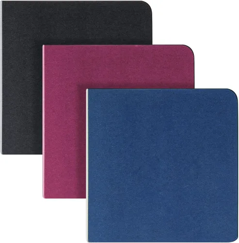 Ctosree 3 piezas Mini Libro de bocetos de acuarela 3.9 x 3.9 pulgadas Cuaderno de acuarela portátil cuadrado Libro de bocetos de pintura 90 hojas
