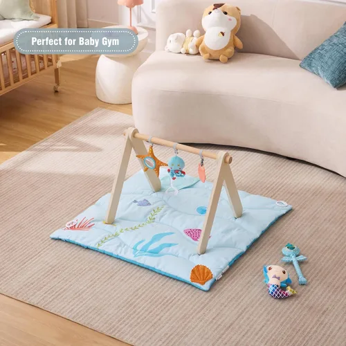 Miniatura 7 de UTEX Tapete de alta calidad 9 en 1, tapete sensorial suave para bebés, tapete de gimnasio para juegos de bebé, regalo esencial para recién nacidos
