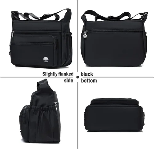 Miniatura 4 de Bolsos cruzados para mujer, bolso de hombro espacioso con múltiples bolsillos, bolso cruzado a la moda, bolso de mano con asa superior