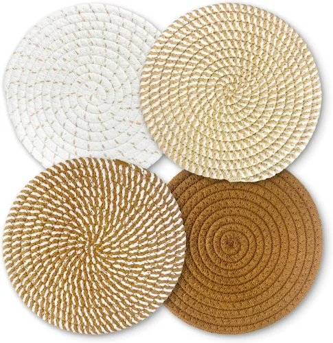 Miniatura 9 de Salvamanteles para platos calientes, almohadillas calientes para cocina, salvamanteles de 7 pulgadas para ollas y sartenes calientes, soportes