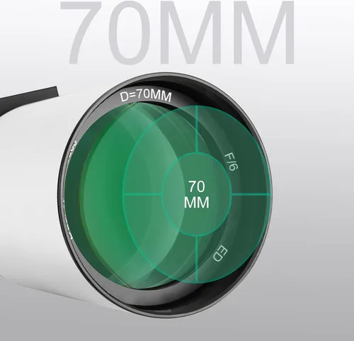 Miniatura 2 de SVBONY Tubo de telescopio portátil SV503, tubo óptico de dispersión extra baja 70ED F6, enfocador de rap de microreducción, para astrofotografía