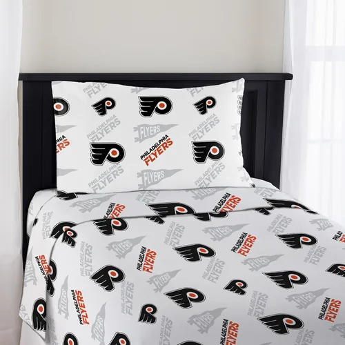 Miniatura 19 de Juego de sábanas tamaño Twin de Boston Bruins NHL con licencia oficial - Ropa de cama cómoda con logotipos del equipo repetidos para fanáticos